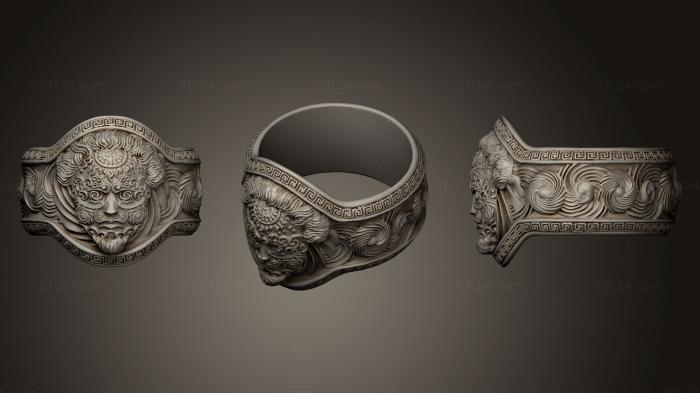 Ювелирные перстни и кольца (Бог Эфира, JVLRP_0084) 3D модель для ЧПУ станка